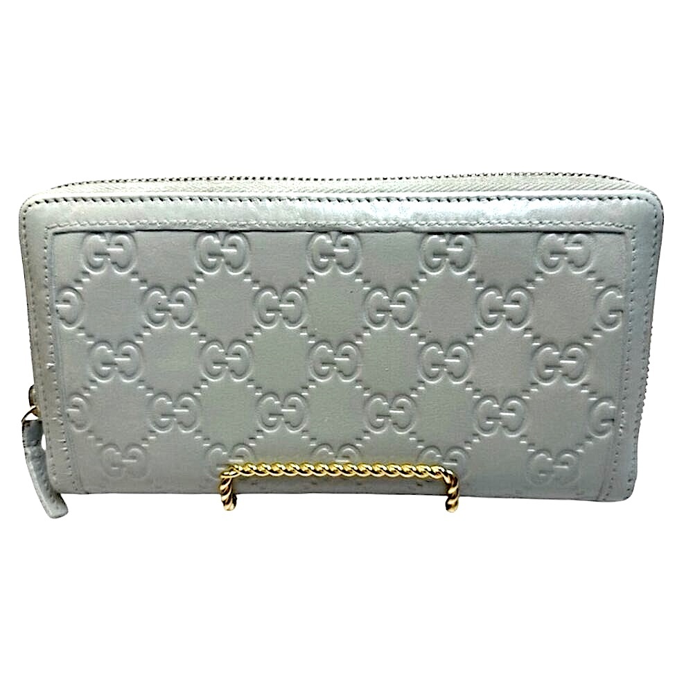 Authentic GG Gucci Guccissima Continental Leather Long Zip Wallet - Picture 2 of 8